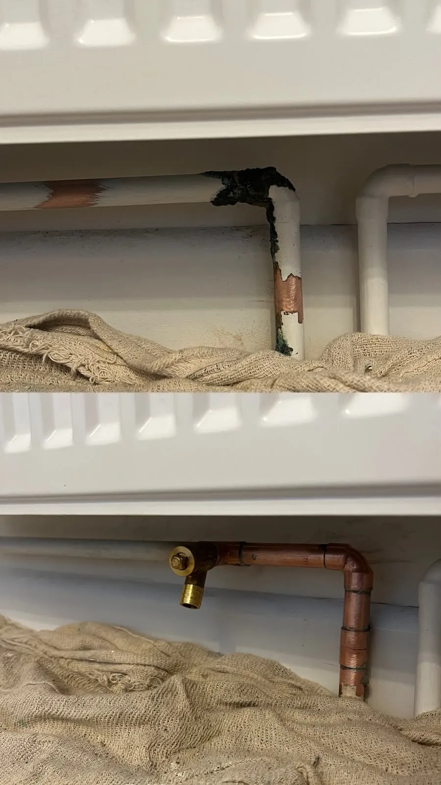 Heating pipework repair