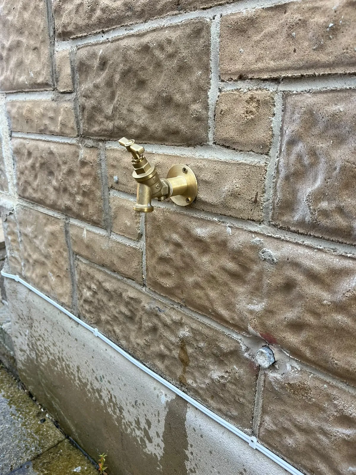Outside tap installation