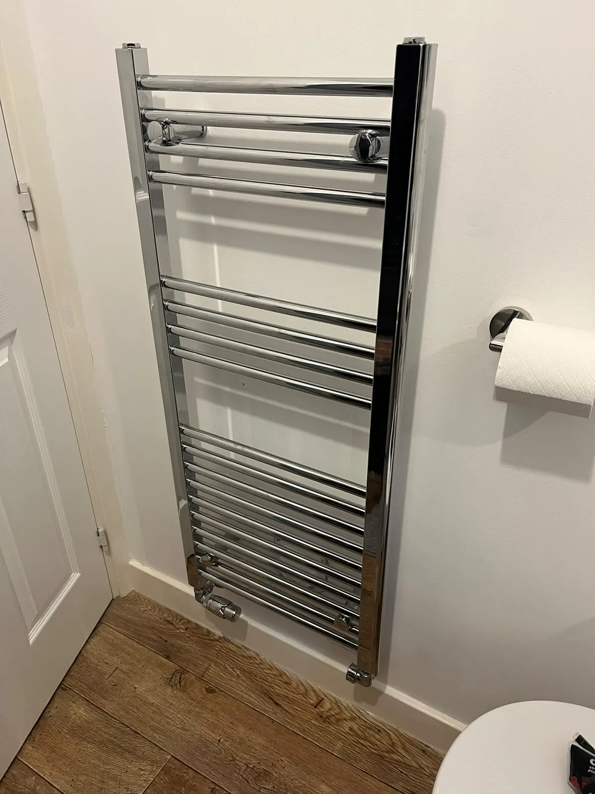 Heated towel rail installation